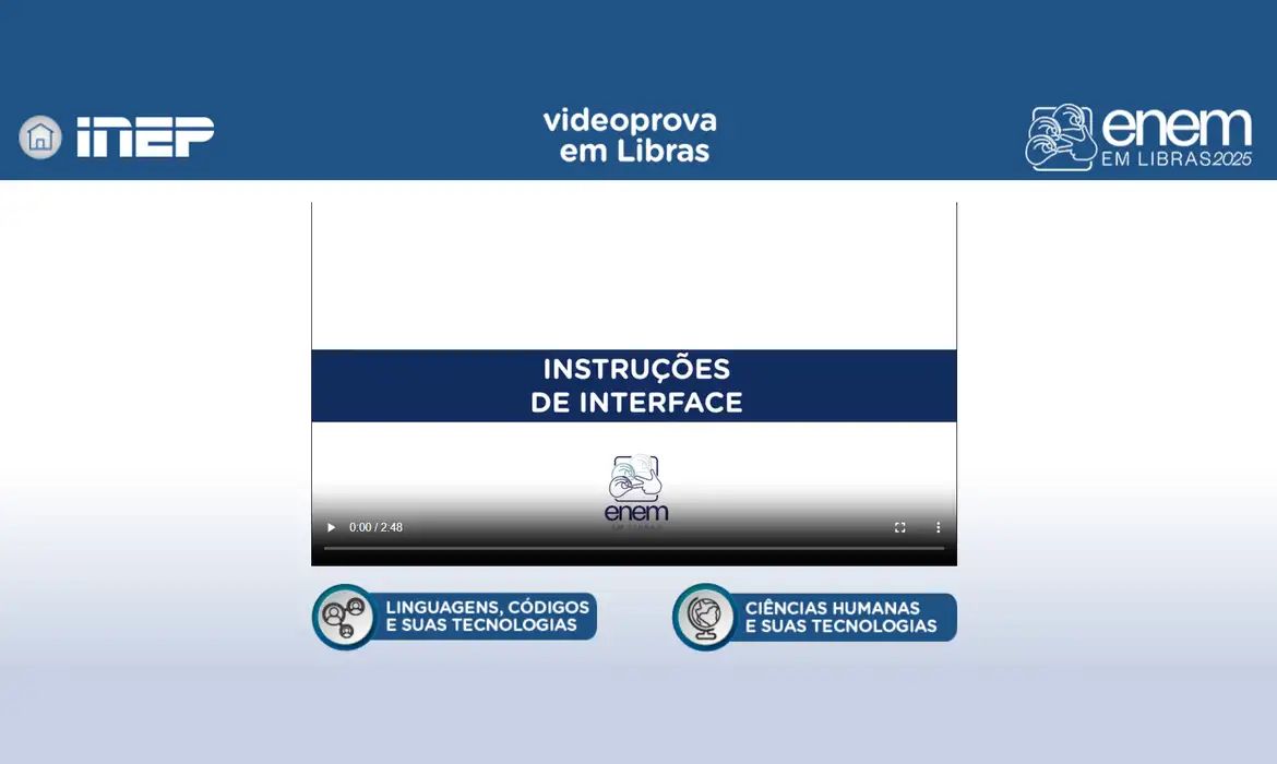 Plataforma Enem Libras ganha atualização com provas de 2017 a 2025