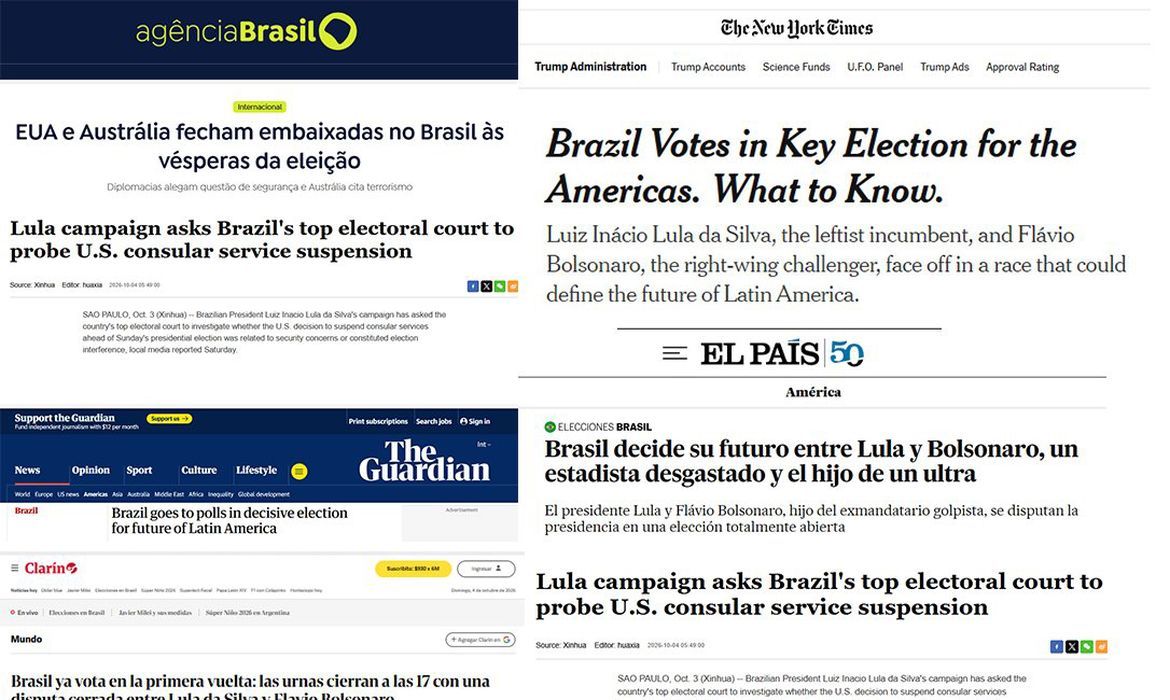 Jornais dizem que voto no Brasil define geopolítica na América Latina